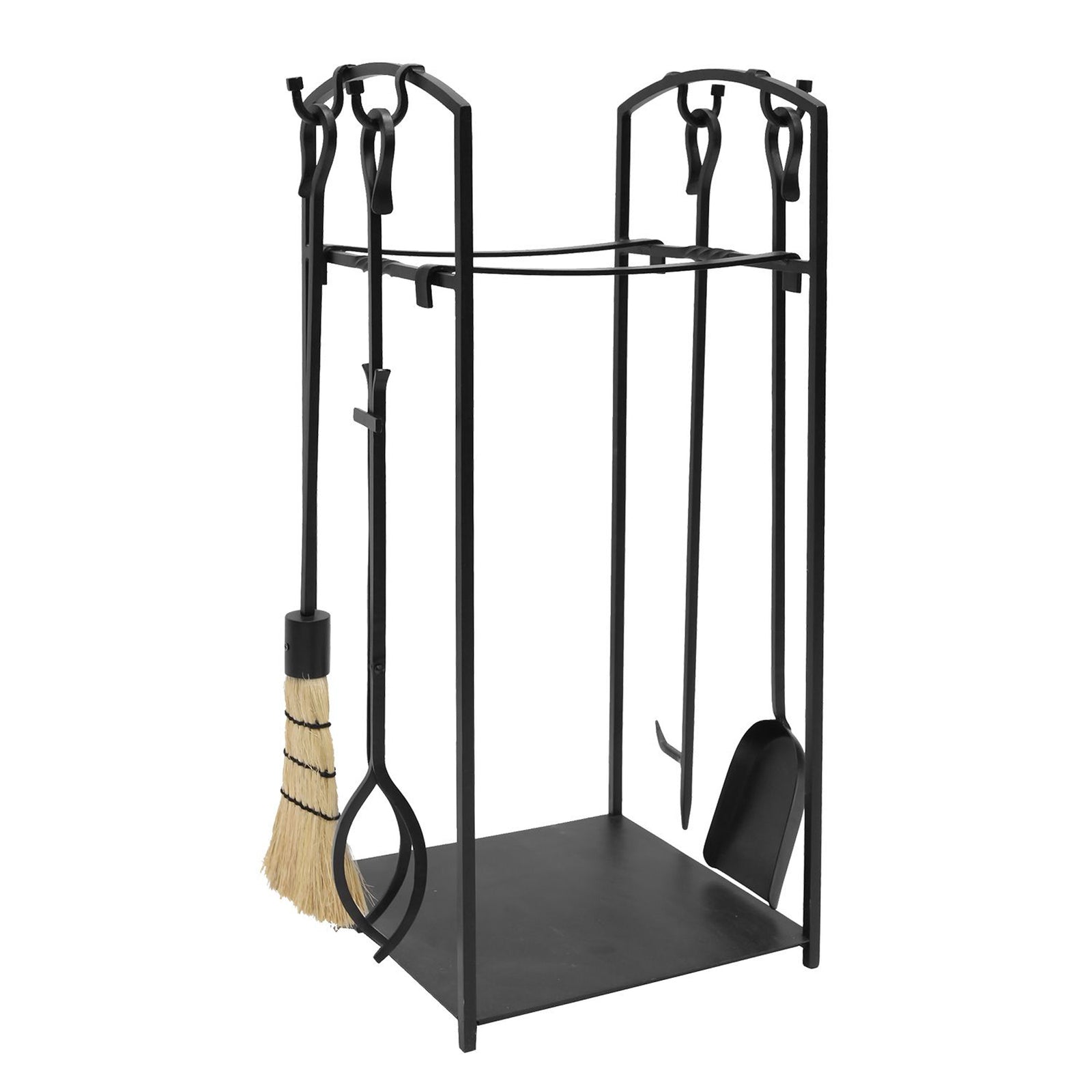 Minuteman Mission II Firewood Log Holder and Fireplace Tool Set (Open Box) - VMInnovations