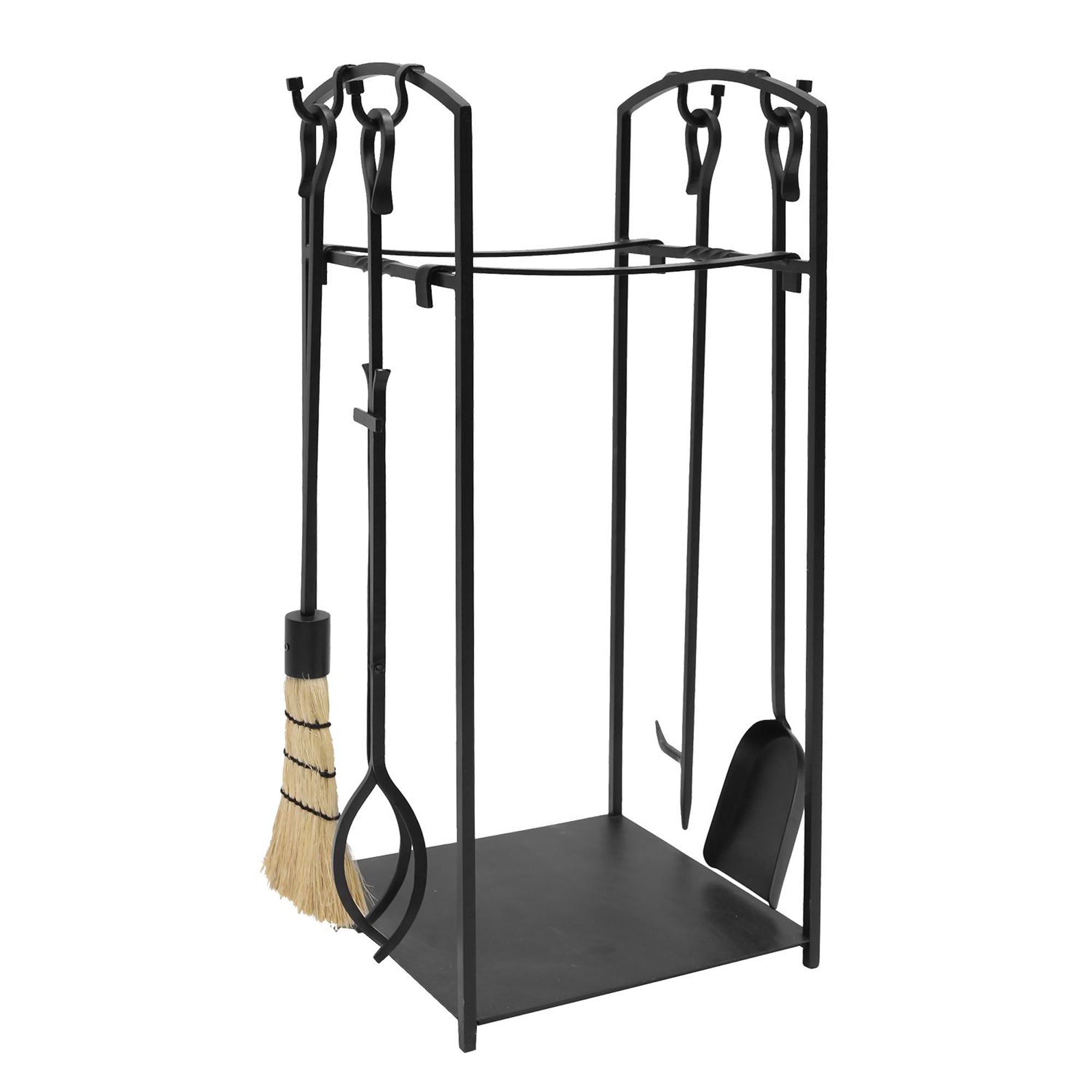 Minuteman Mission II Firewood Log Holder and Fireplace Tool Set (Open Box) - VMInnovations