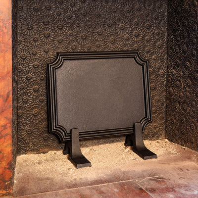Minuteman International Cast Iron Fireback with Matte Black Finish (Used)