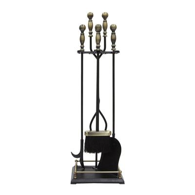 Minuteman International Oxford 5 Piece Fireplace Toolset (For Parts) - VMInnovations