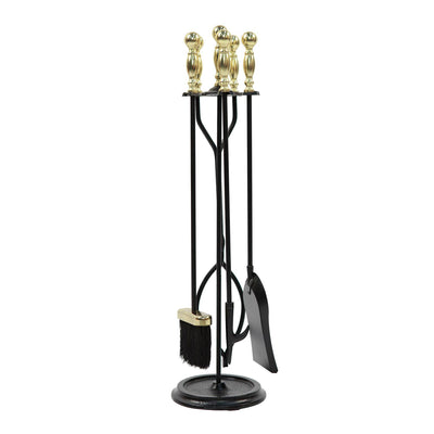 Minuteman International Sutton 5 Piece Fireplace Toolset (For Parts) - VMInnovations