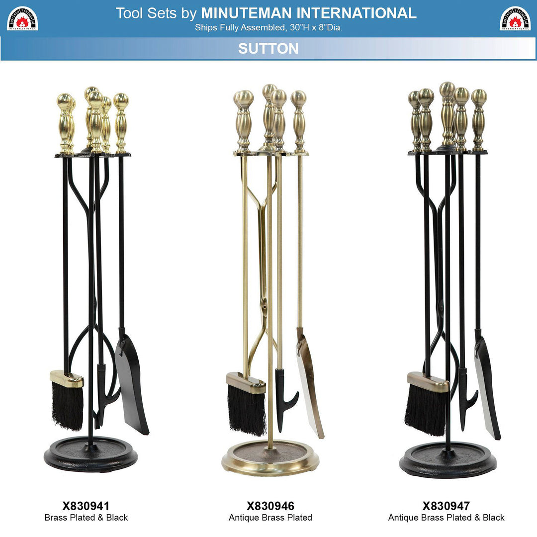 Minuteman International Sutton 5 Piece Fireplace Toolset (For Parts)