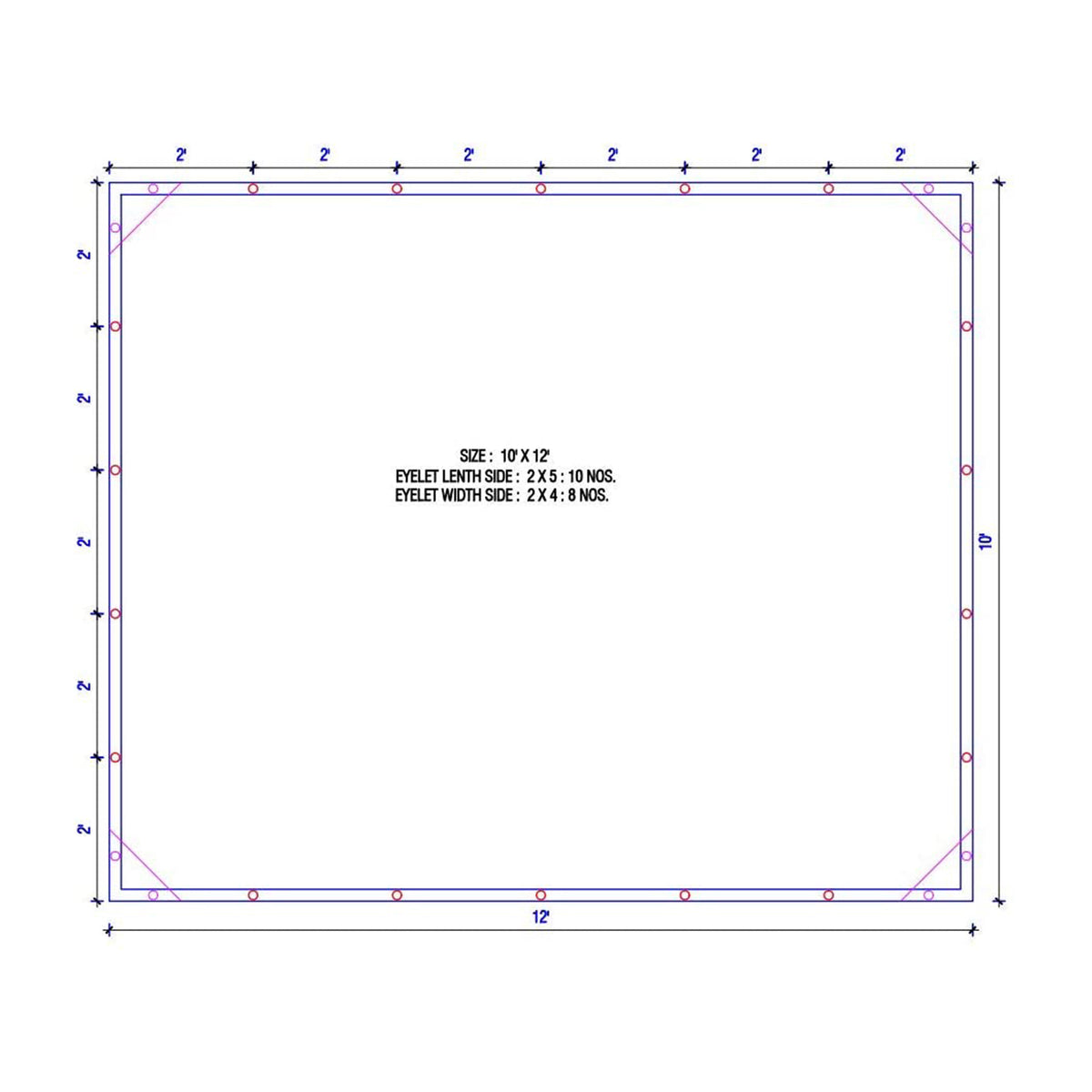 Queen of Tarps 10x12' Lightweight All Purpose Plastic Tarp, Translucent (Used)