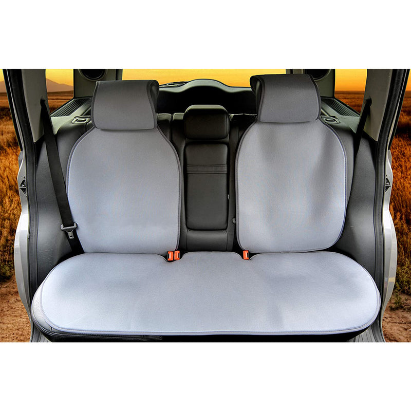 Sojoy Universal Four Seasons Car Seat Covers and Cushions, Full Set, Dark Gray
