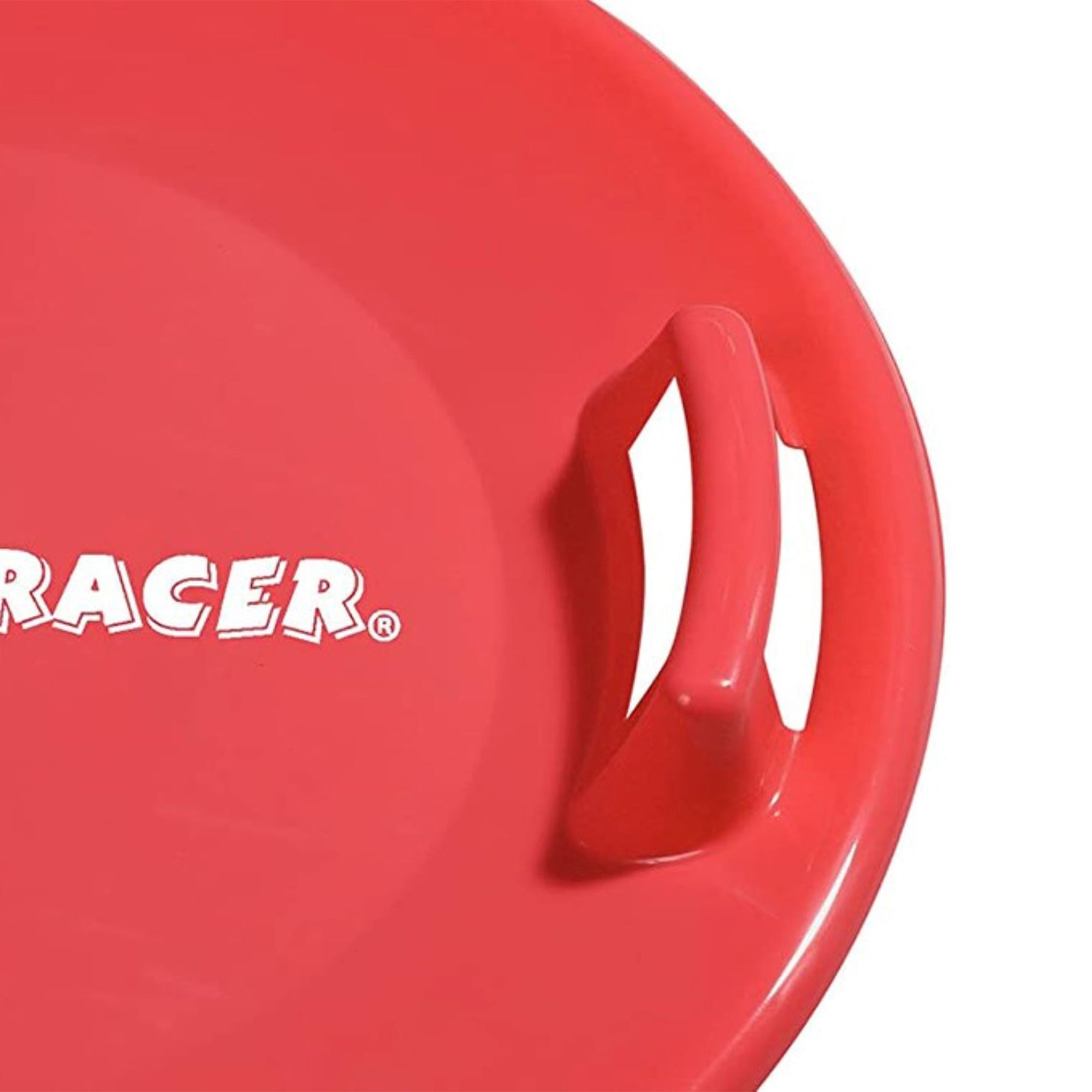 Slippery Racer Downhill Pro Plastic Saucer Snow Sleds, Green, Blue, and Red