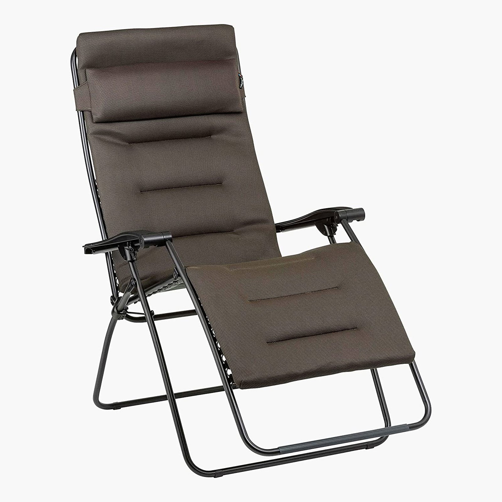 Lafuma R-Clip XL Relaxation Zero Gravity Lounge Recliner Chair, Taupe (Open Box) - VMInnovations