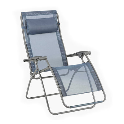 Lafuma R-Clip Batyline Iso Relaxation Zero Gravity Lounge Recliner Chair, Ocean (Used)