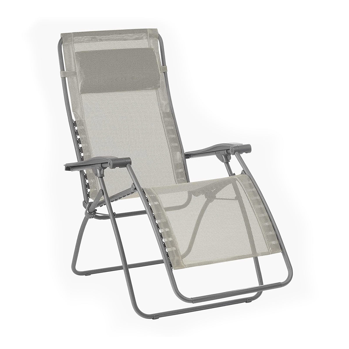 Lafuma R-Clip Relaxation Zero Gravity Lounge Recliner Chair, Seigle(Open Box) - VMInnovations