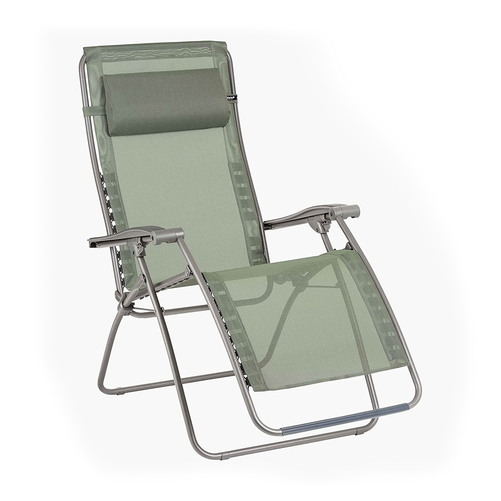 Lafuma R-Clip Batyline Iso Relaxation Zero Gravity Lounge Recliner Chair, Moss - VMInnovations