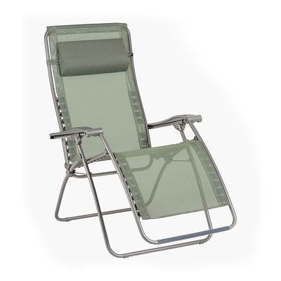 Lafuma R-Clip Batyline Iso Relaxation Zero Gravity Lounge Recliner Chair, Moss
