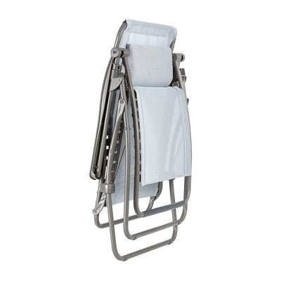 Lafuma R-Clip Batyline Iso Relaxation Zero Gravity Lounge Recliner Chair, Ciel - VMInnovations