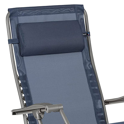 Lafuma RSXA Clip XL Bayline Steel Folding Patio Recliner Chair, Ocean (Open Box)