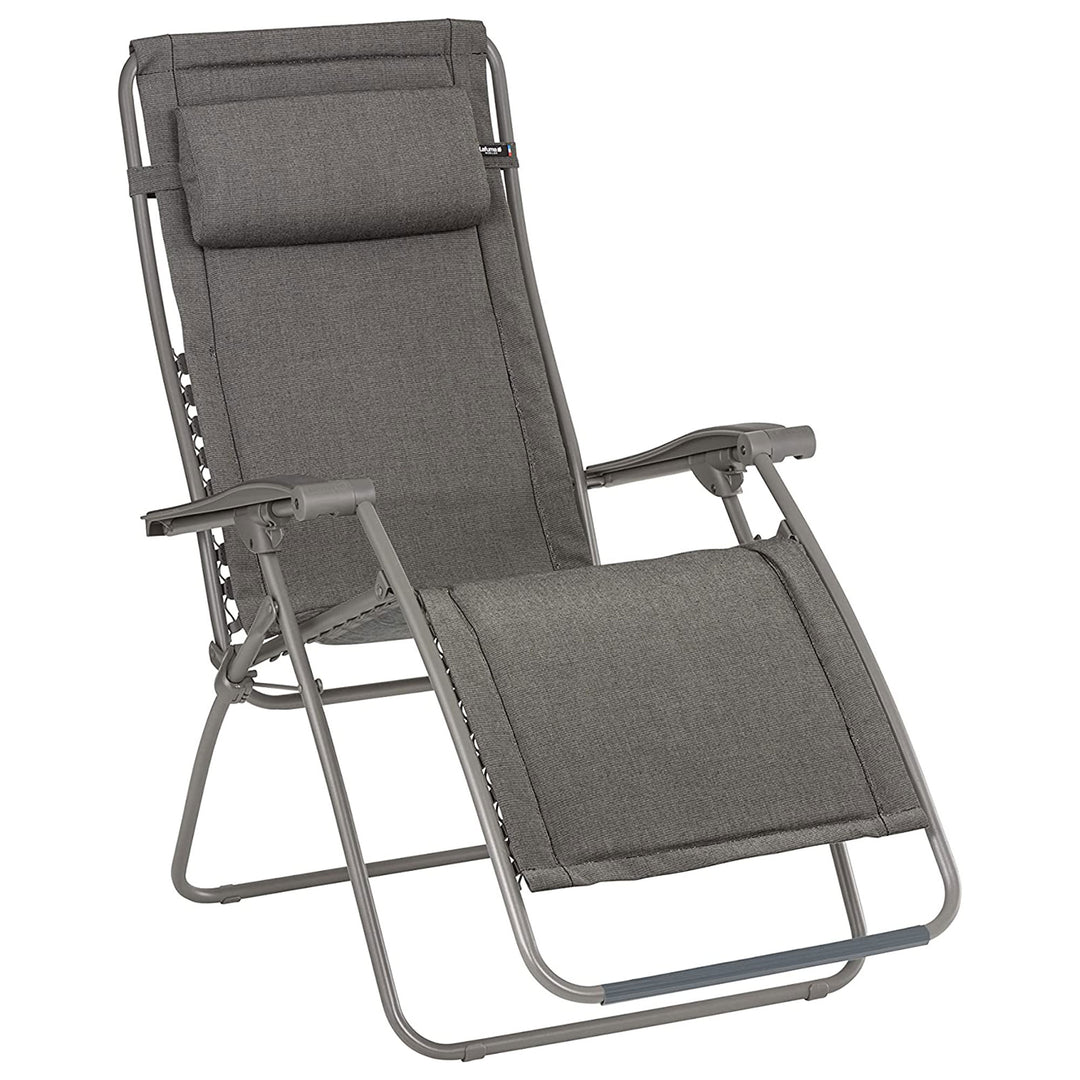Lafuma RSX Clip Outdoor Steel Folding Patio Lawn Recliner Chair, Slate(Open Box)
