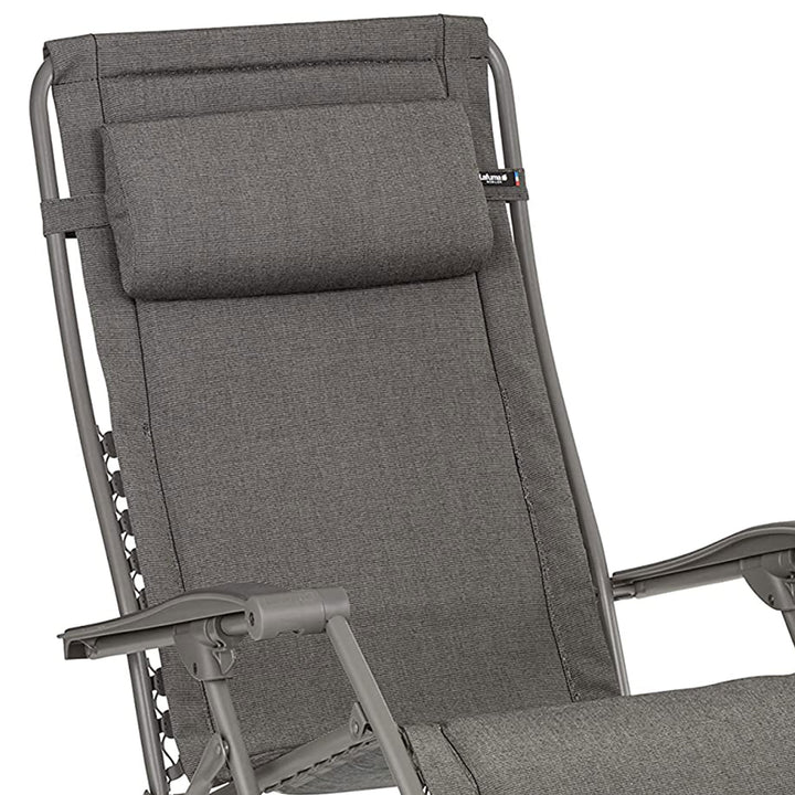 Lafuma RSX Clip Outdoor Steel Folding Patio Lawn Recliner Chair, Slate(Open Box)