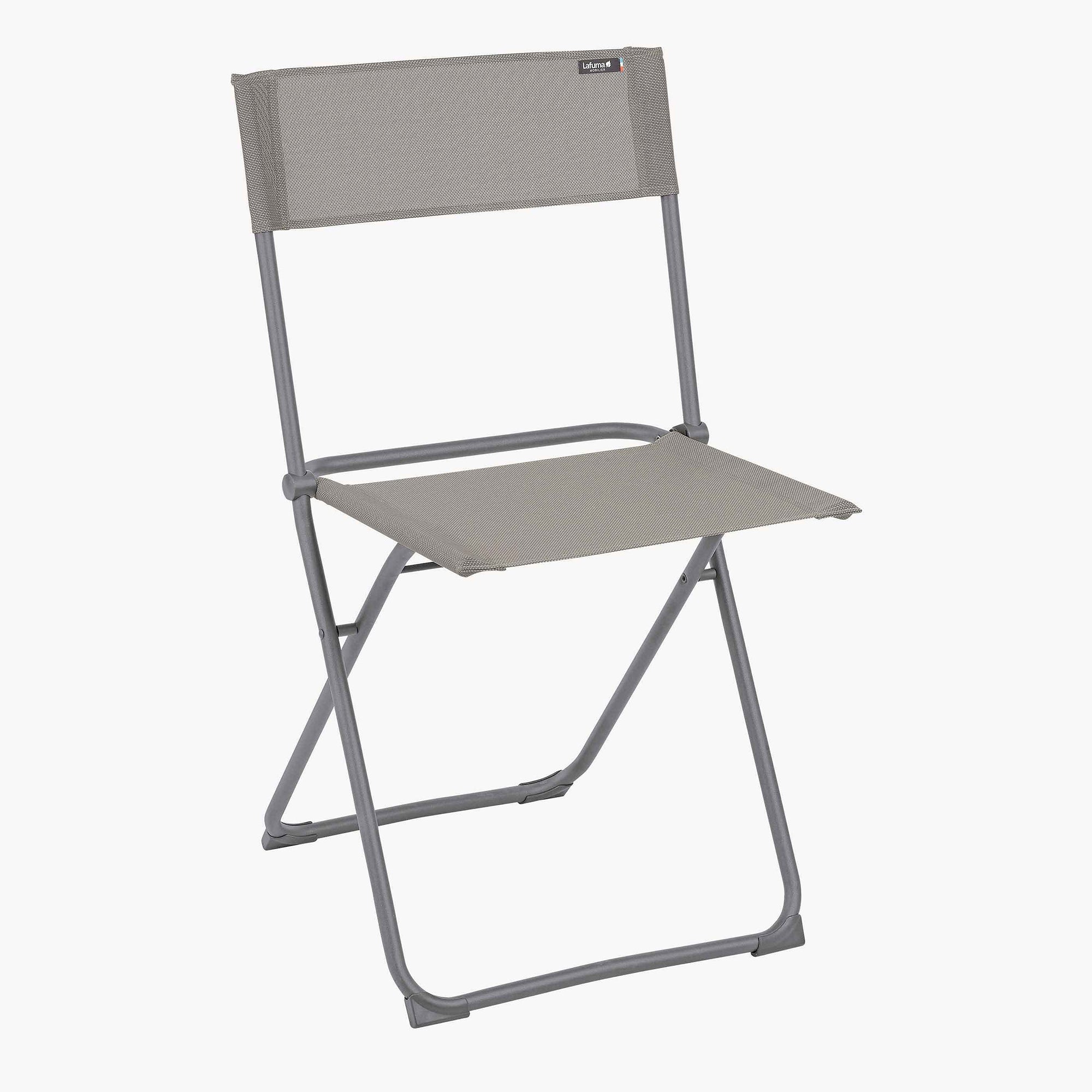 Lafuma Batyline Iso Fabric Folding Steel Frame Balcony Chair, Terre (2 Pack)