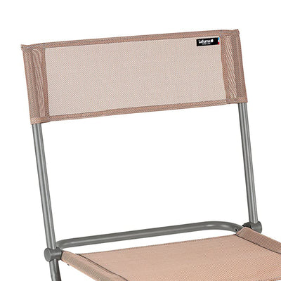 Lafuma Batyline Iso Fabric Folding Steel Frame Balcony Chair, Canyon (2 Pack) - VMInnovations