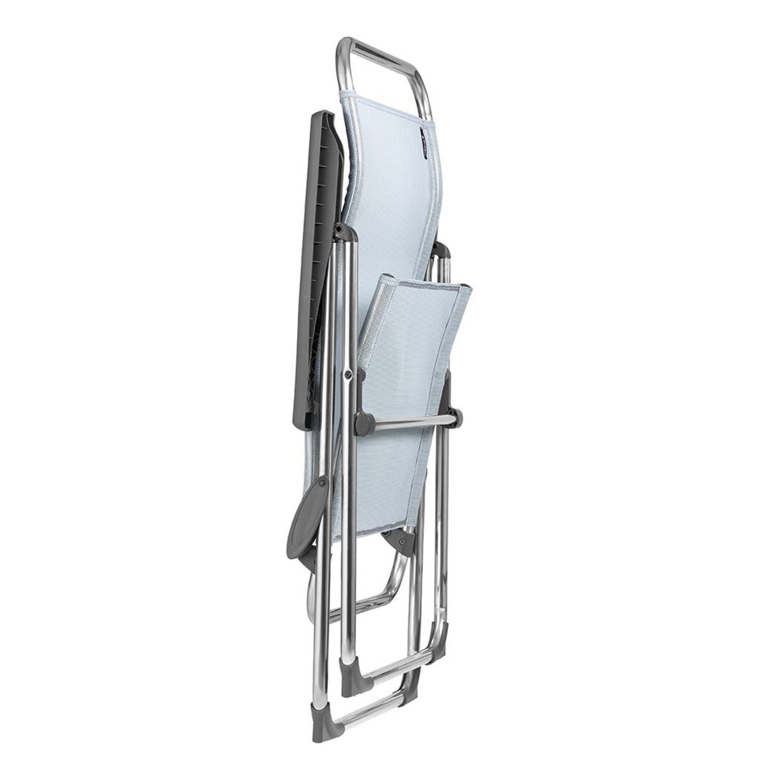 Alu Cham Batyline Folding Outdoor Camping Patio Sling Armchair, Ciel (Open Box) - VMInnovations
