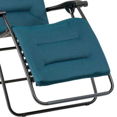 Lafuma Futura Air Comfort Folding Lawn Chair, Coral Blue (Open Box)