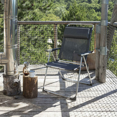 Lafuma Alu Cham Batyline Folding Camping Patio Mesh Sling Chair (Open Box) - VMInnovations