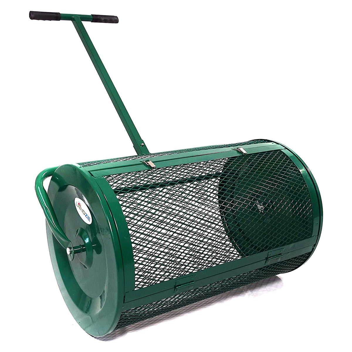 Landzie 24in Metal Lawn and Garden Topdressing Rolling Yard Spreader (Open Box)