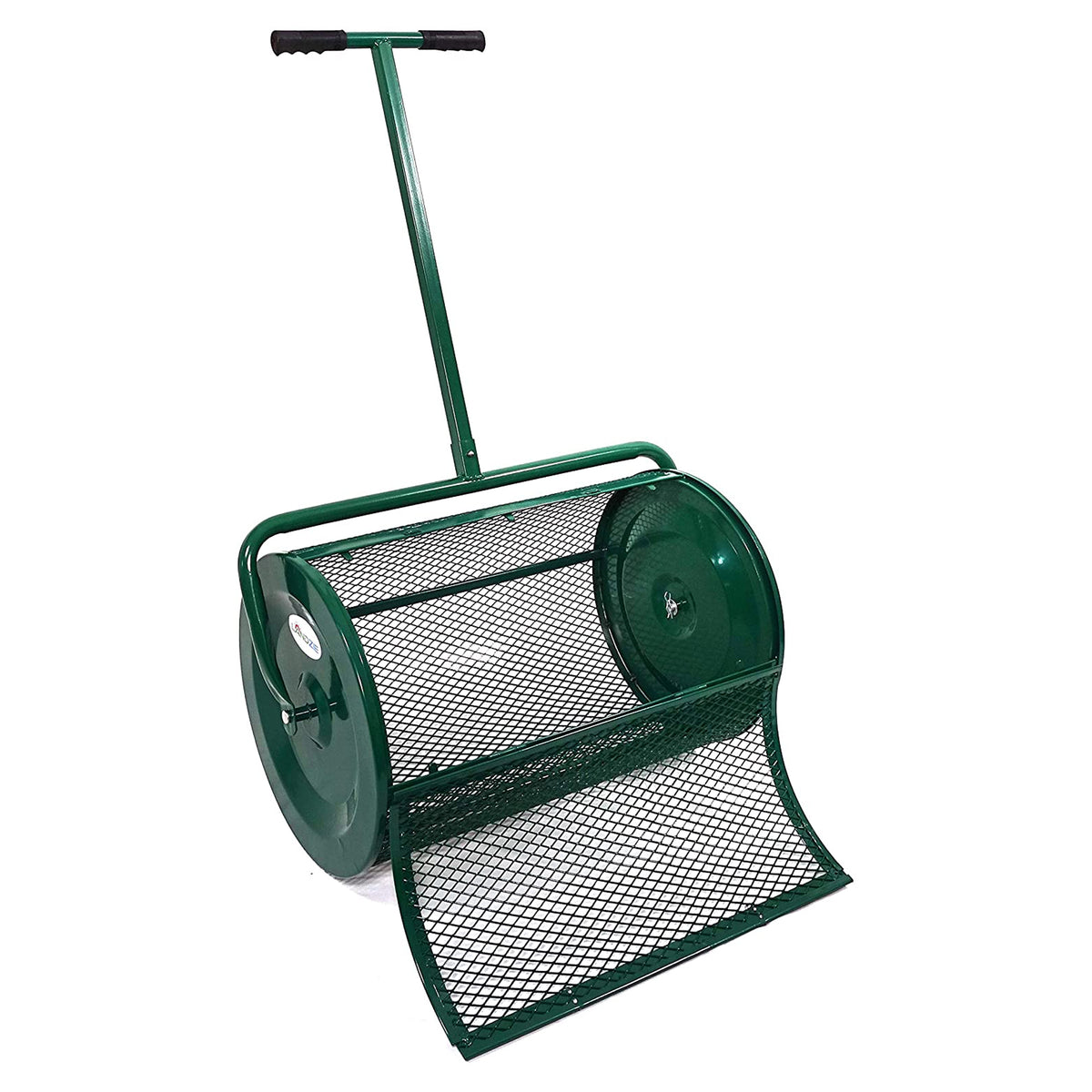 Landzie 24in Metal Lawn and Garden Topdressing Rolling Yard Spreader (Open Box)