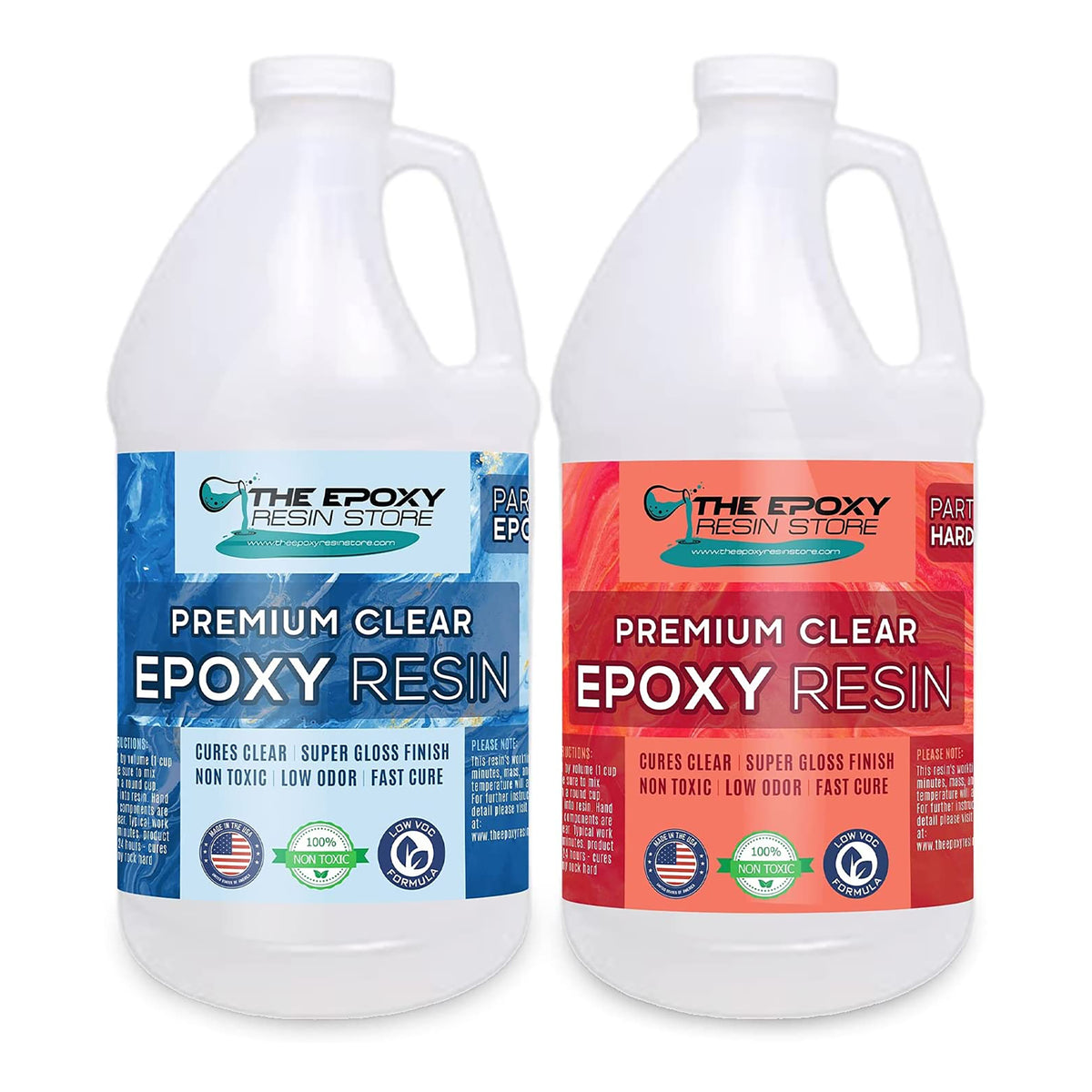 The Epoxy Resin Store Crystal Clear High Gloss Epoxy Resin Kit, 1 Gallon, 3 Pack