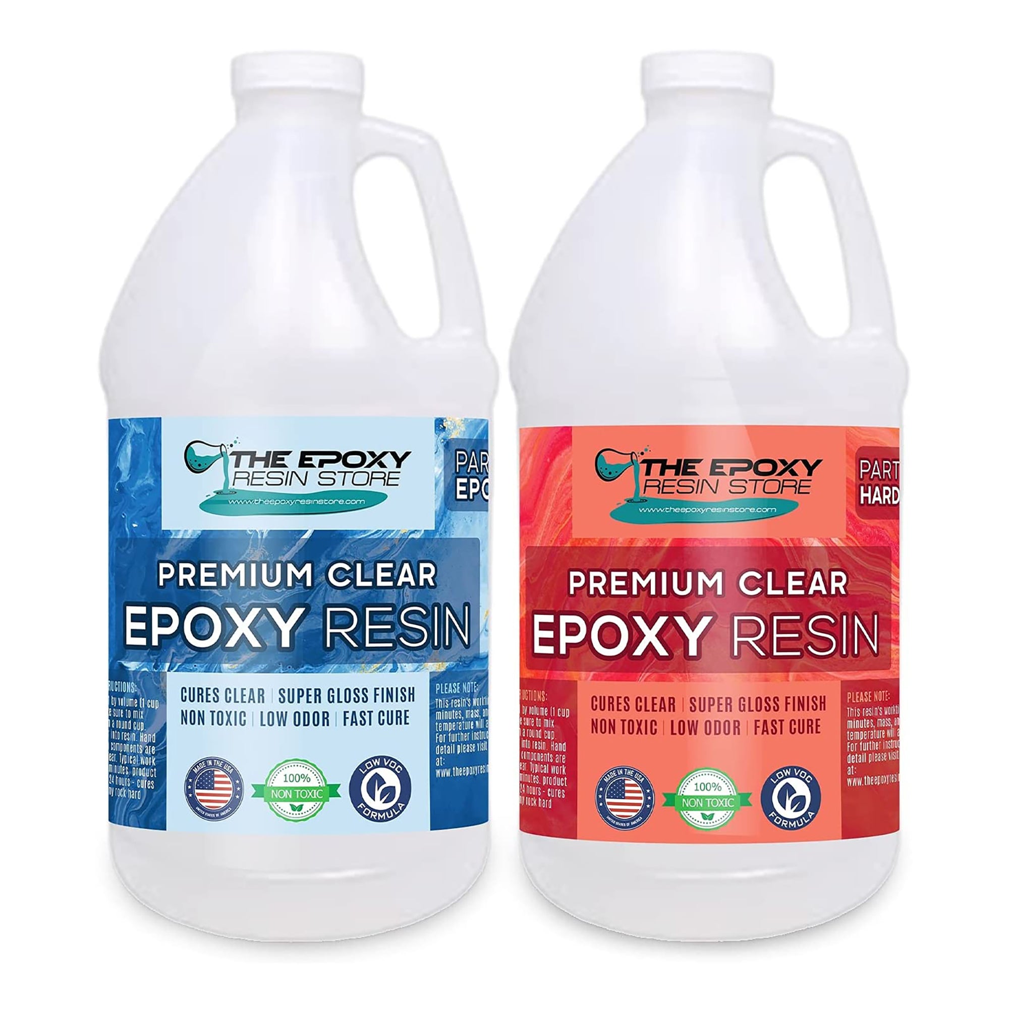 The Epoxy Resin Store Crystal Clear High Gloss Epoxy Resin Coating, 1 Gallon Kit