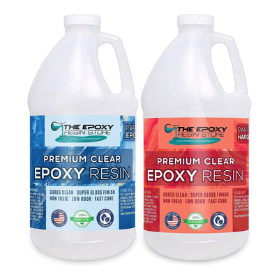 The Epoxy Resin Store Crystal Clear High Gloss Epoxy Resin Coating, 1 Gallon Kit