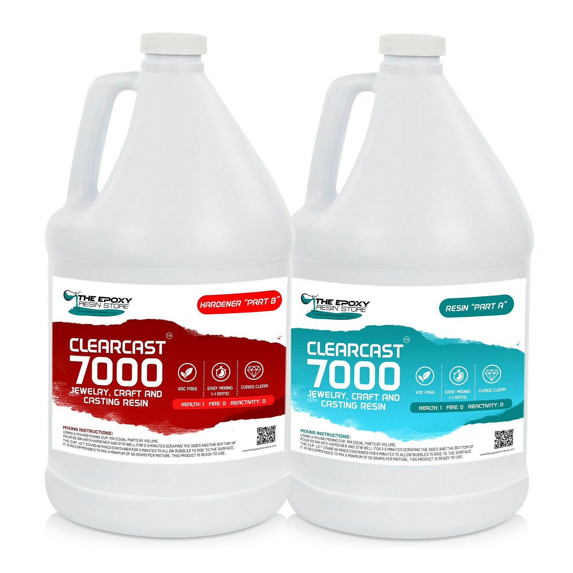 The Epoxy Resin Store Clearcast 7000 Jewelry Craft 2 Part Resin Kit, 2 Pack