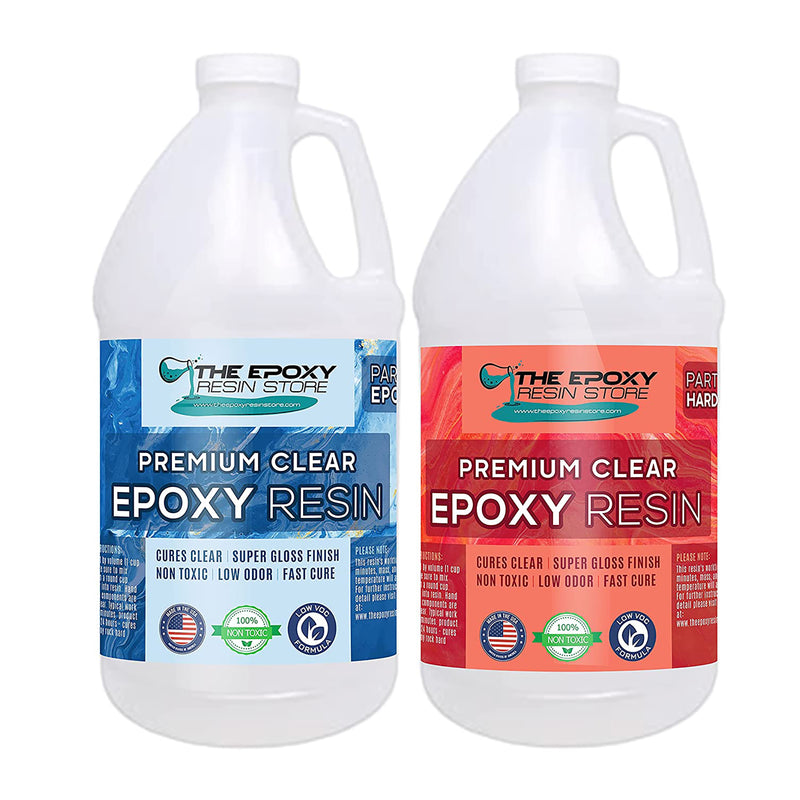 The Epoxy Resin Store Clear High Gloss Epoxy Resin Coating, 2 Gal Kits (2 Pack)