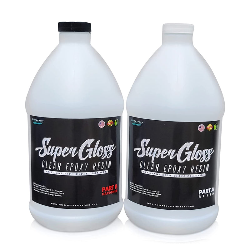 The Epoxy Resin Store Super Gloss UV Resisting Epoxy Resin, 1 Gal Kits (5 Pack)