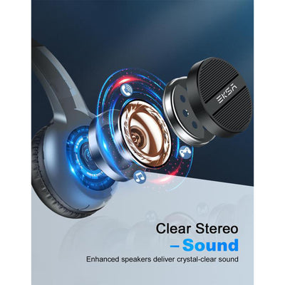 EKSA H12E Noise Cancelling Headphones and T8 Gaming Headset with RGB Lights