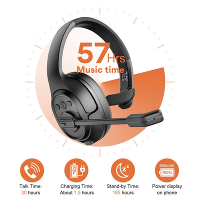 EKSA H1 Noise Canceling Bluetooth Headphones and T8 Gamer Headset with Lights - VMInnovations
