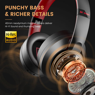 SuperEQ S1 Headphones with Bluetooth, Transparency, and ANC Mode, Black (Used) - VMInnovations