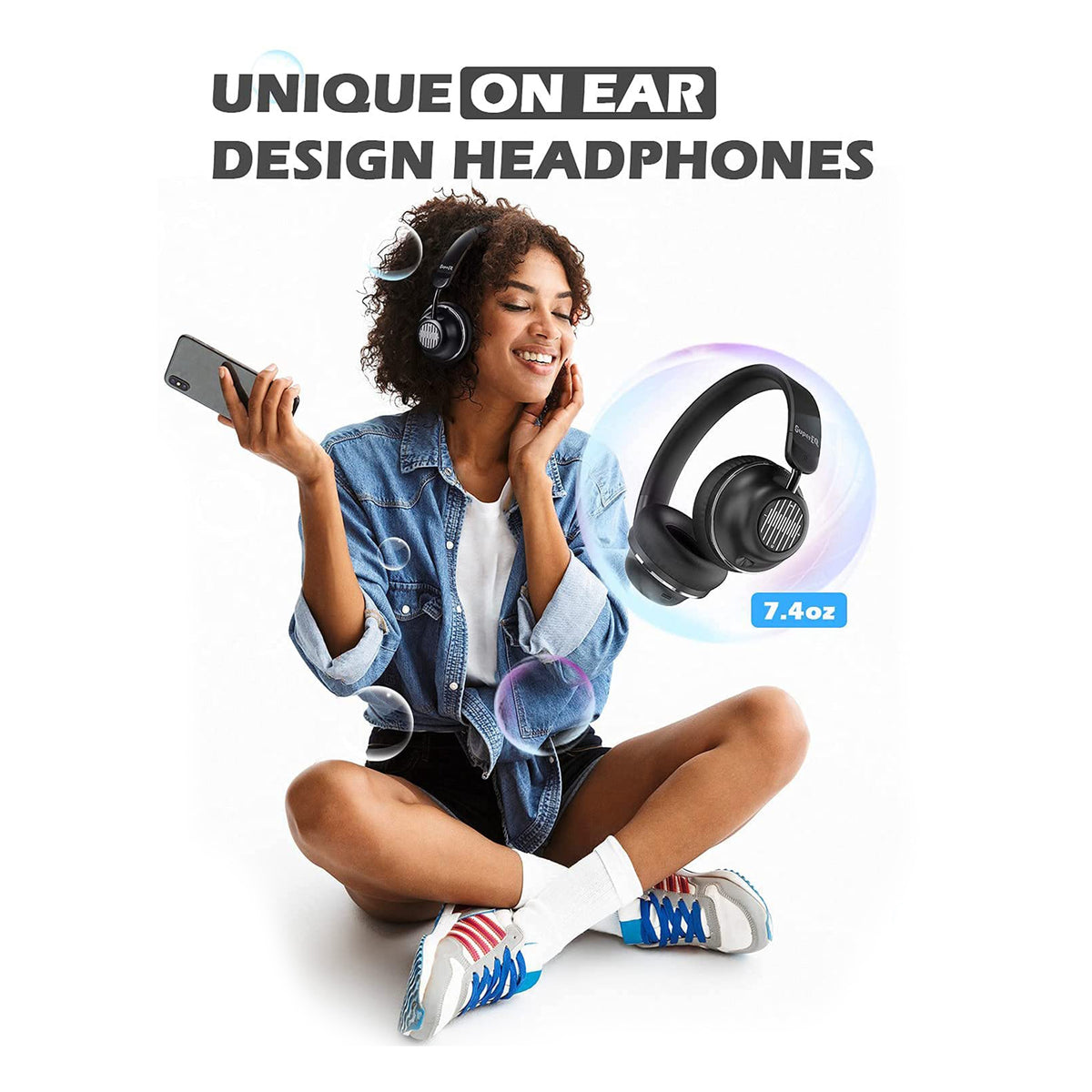 SuperEQ S2 Wired or Wireless Active Noise Canceling Headphones (Open Box)