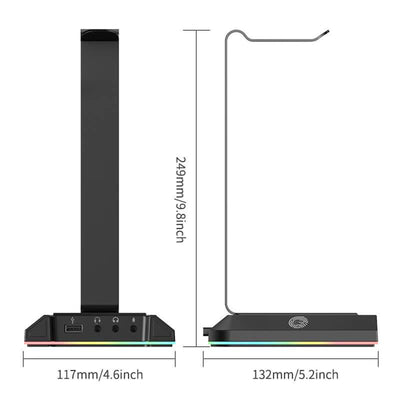 EKSA W1 Headset Stand with RGB Lights and T8 Gaming Headset with RGB Lights