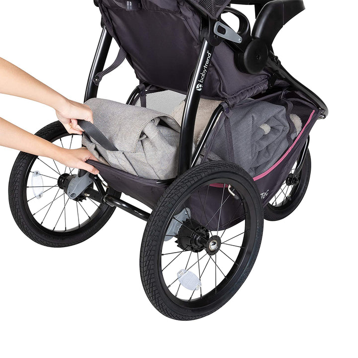 Baby Trend Expedition Race Tec Jogger Baby Foldable Stroller, Cassis (Open Box) - VMInnovations