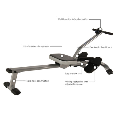 Stamina Products Inmotion Foldable Rowing Cardio Exercise Machine (Open Box)