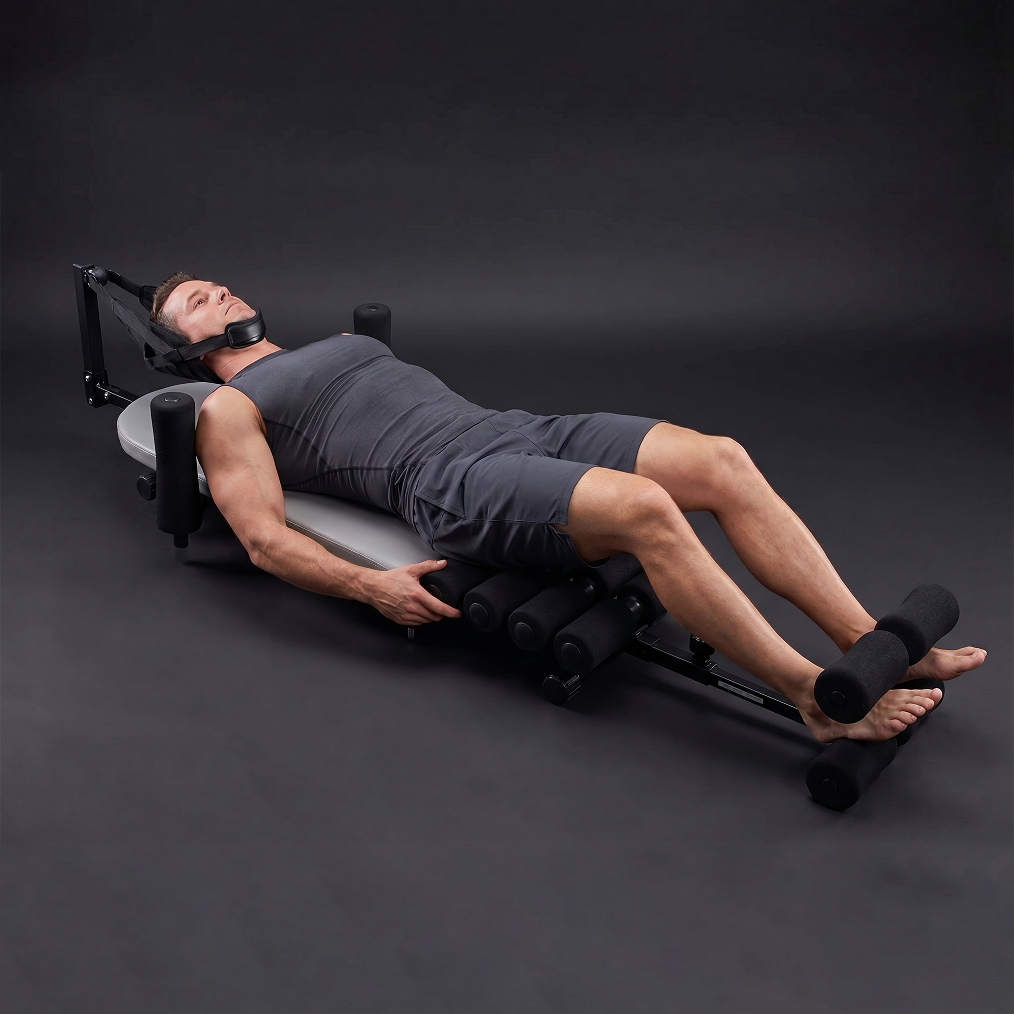 Stamina Products 55-1408 Inline Back Stretch Decompression Bench w/ Traction