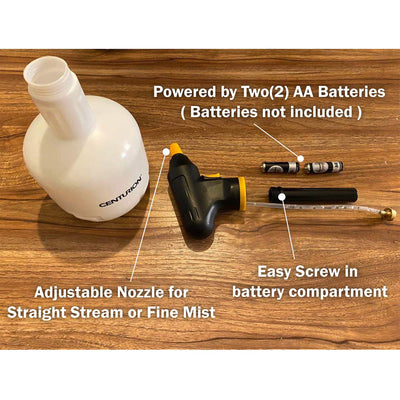 Centurion 1575 1 Quart Battery Powered Garden Water Mist Spray Bottle (Open Box) - VMInnovations
