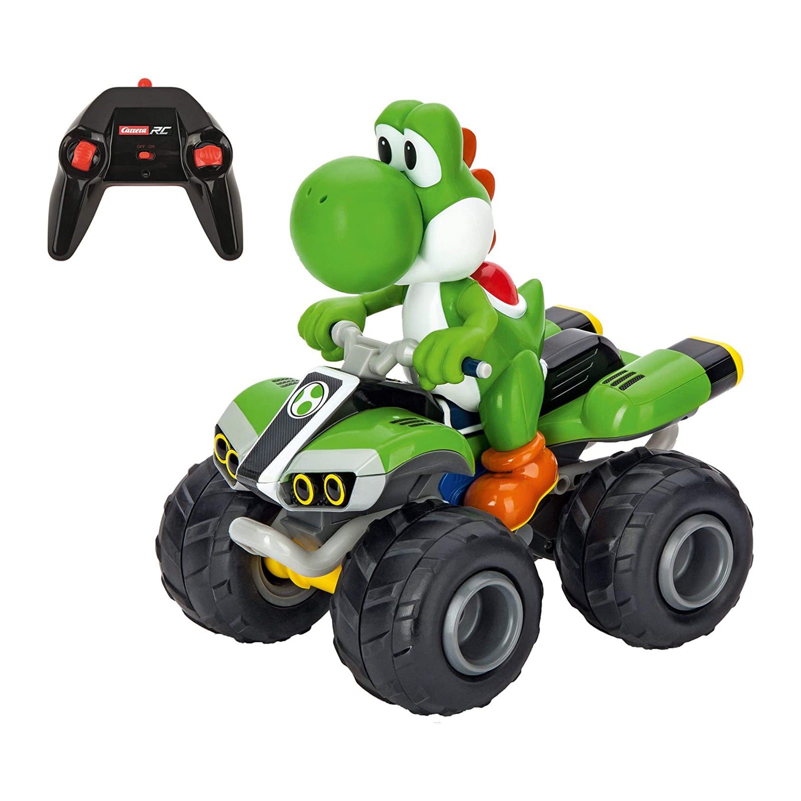 Carrera RC Licensed Nintendo Mario Kart Remote Control Toy Car, Yoshi (Open Box) - VMInnovations
