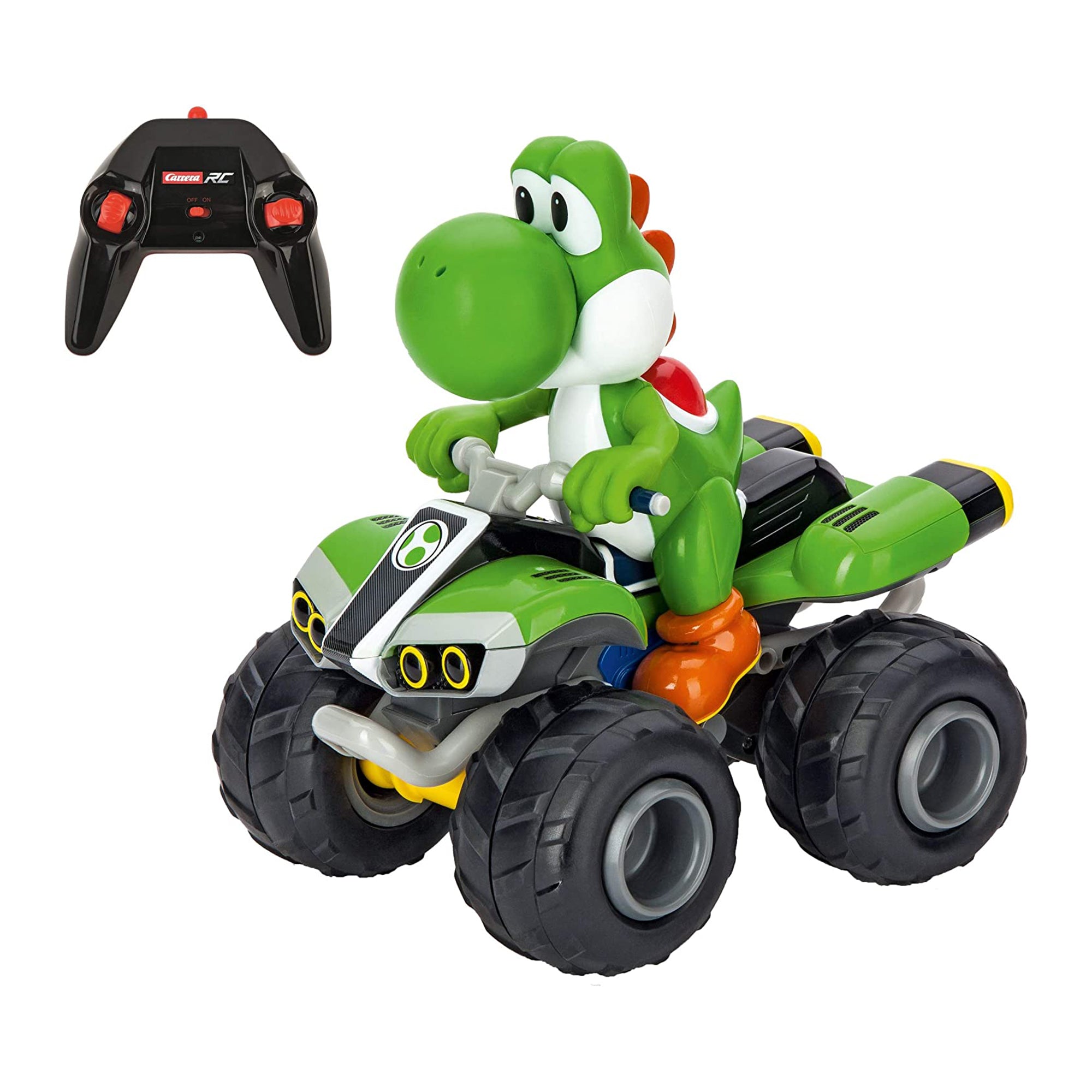 Carrera RC Licensed Nintendo Mario Kart Remote Control Toy Car, Yoshi (Open Box) - VMInnovations