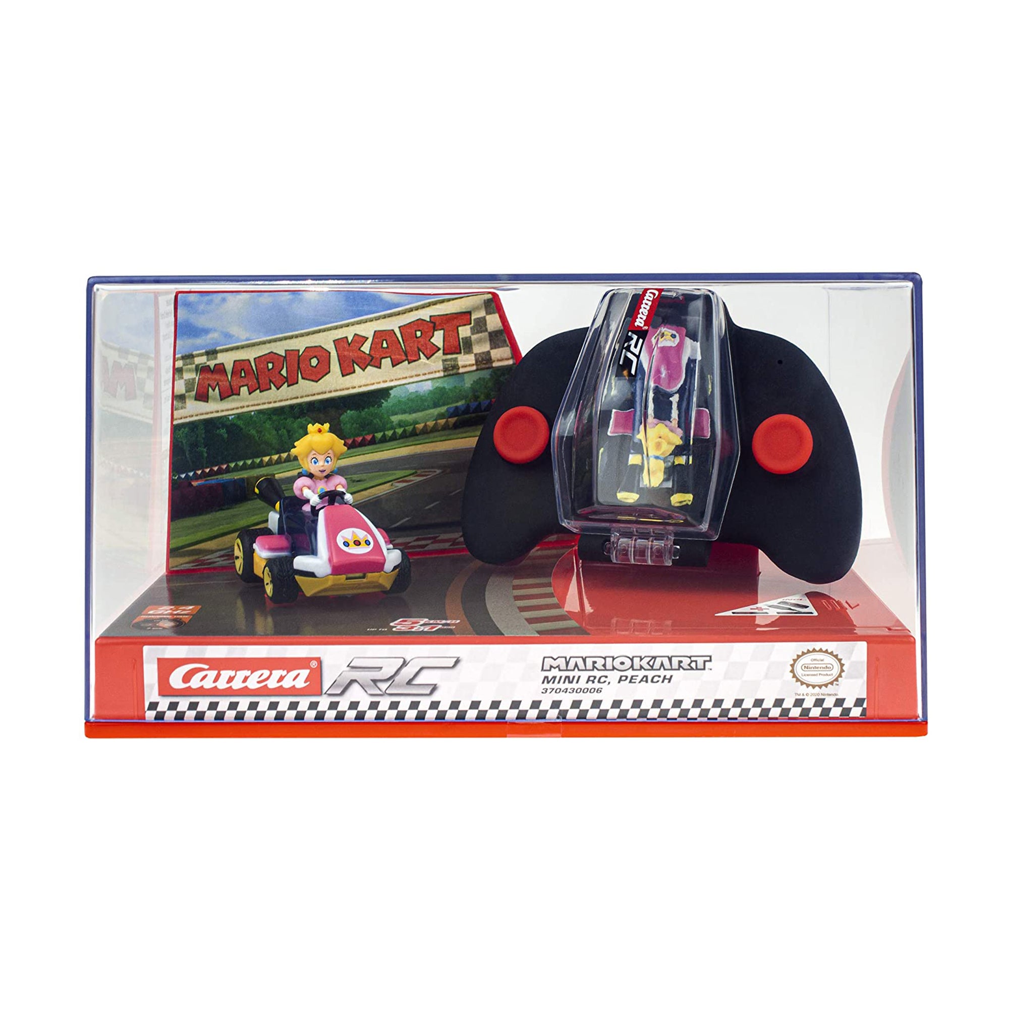 Carrera RC Officially Licensed Nintendo Mario Kart Remote Control Toy Car, Peach