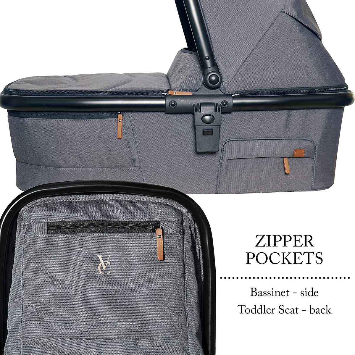 Venice Child Maverick Single Double Folding Stroller w/Seat & Bassinet, Twilight - VMInnovations
