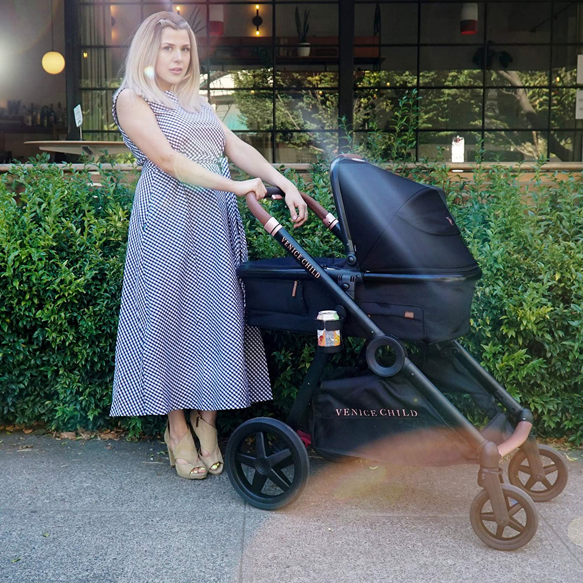 Venice Child Maverick Single Double Folding Stroller w/Seat & Bassinet, Twilight - VMInnovations