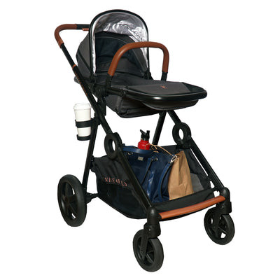 Venice Child Maverick Single Double Folding Stroller w/Seat & Bassinet, Eclipse - VMInnovations
