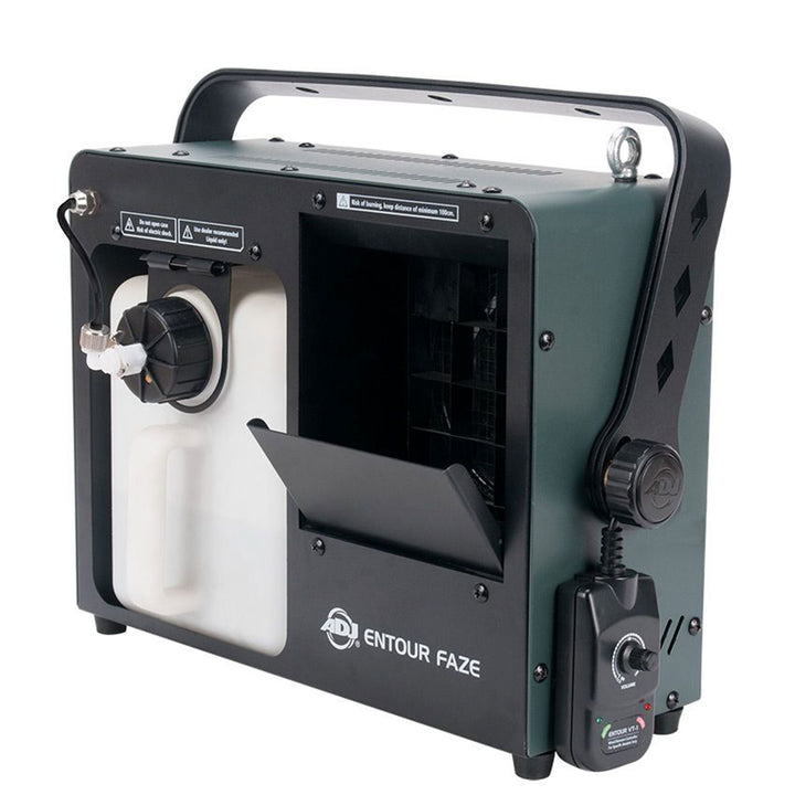 ADJ Entour Faze Portable Fog Machine + ADJ ECO-FOG Fog Machine Liquid, 4 Liter - VMInnovations