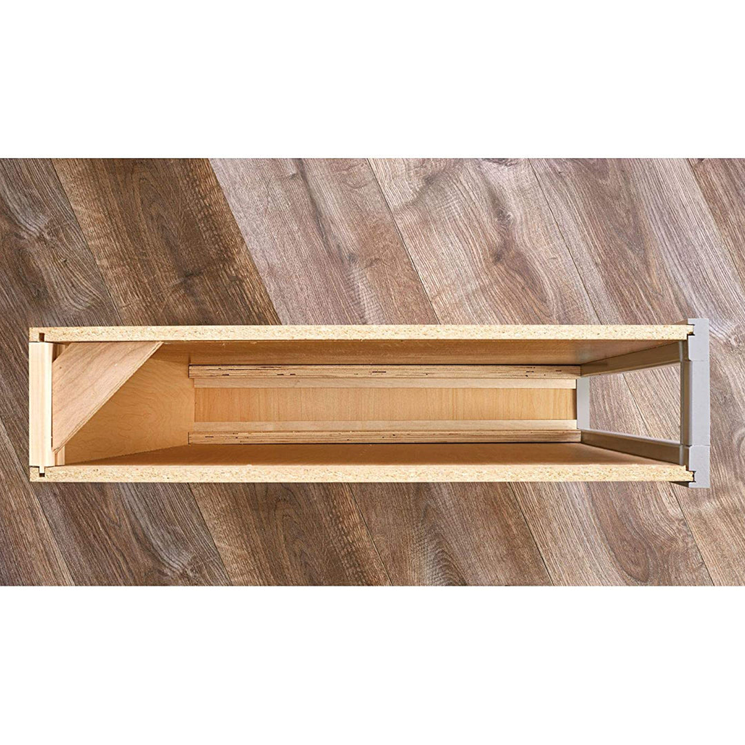 Rev-A-Shelf 3" Pullout Shelf Organizer Rack for Cabinet Base Filler, 438-BC-3C