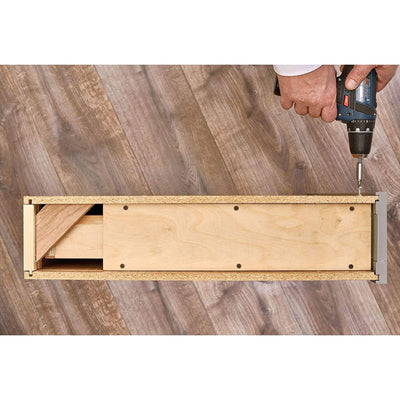 Rev-A-Shelf 3" Pullout Shelf Organizer Rack for Cabinet Base Insert, 438-BC-3C