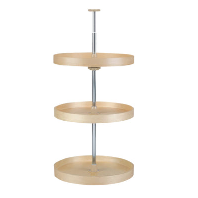 Rev-A-Shelf 6013-20-15-526 20 Inch Wood Full Circle 3 Shelf Lazy Susan, Natural